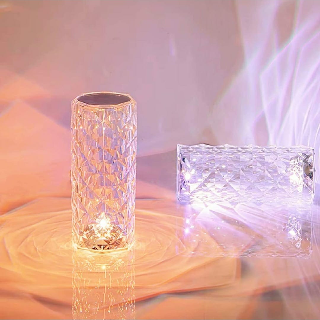 3D Rose Crystal Illumination LED Table Lamp