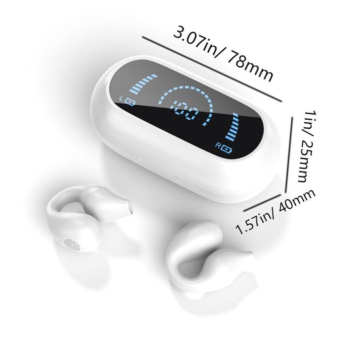 Wireless Pinned Bluetooth Earbuds-WHITE