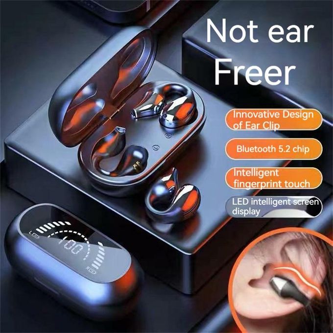 Wireless Pinned Bluetooth Earbuds (BLACK)