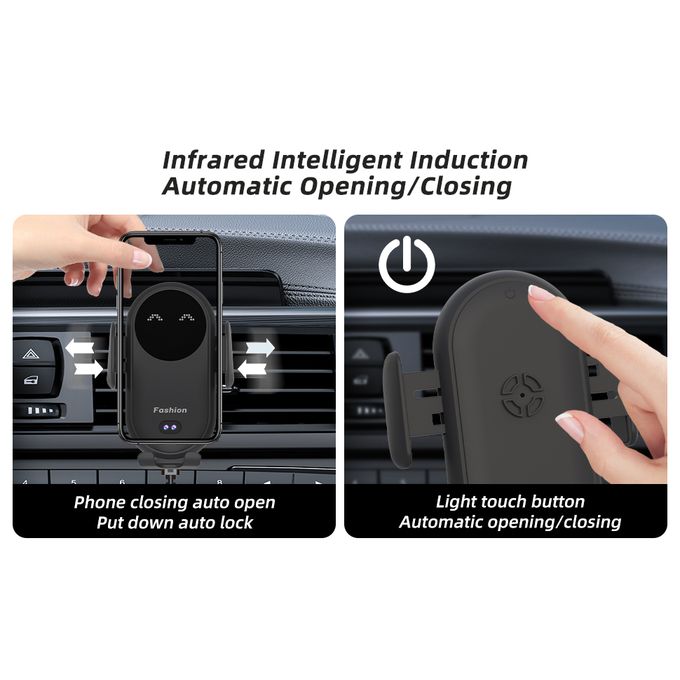 Smart Wireless Auto-Sensor Car Phone Holder Charger